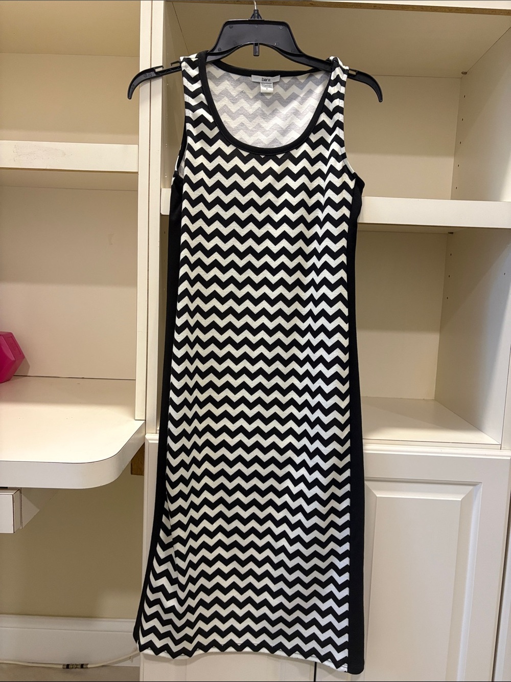 BRAND NEW! Barlll Black & White Chevron Tank Dress - Sleeveless Shift